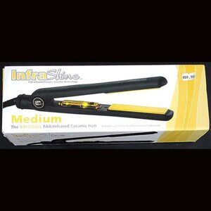 Infra Shine Ceramic Hair Straightener - Professional Styling Iron NIB